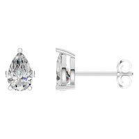 EA-4291 White Gold Earrings SET - Main View