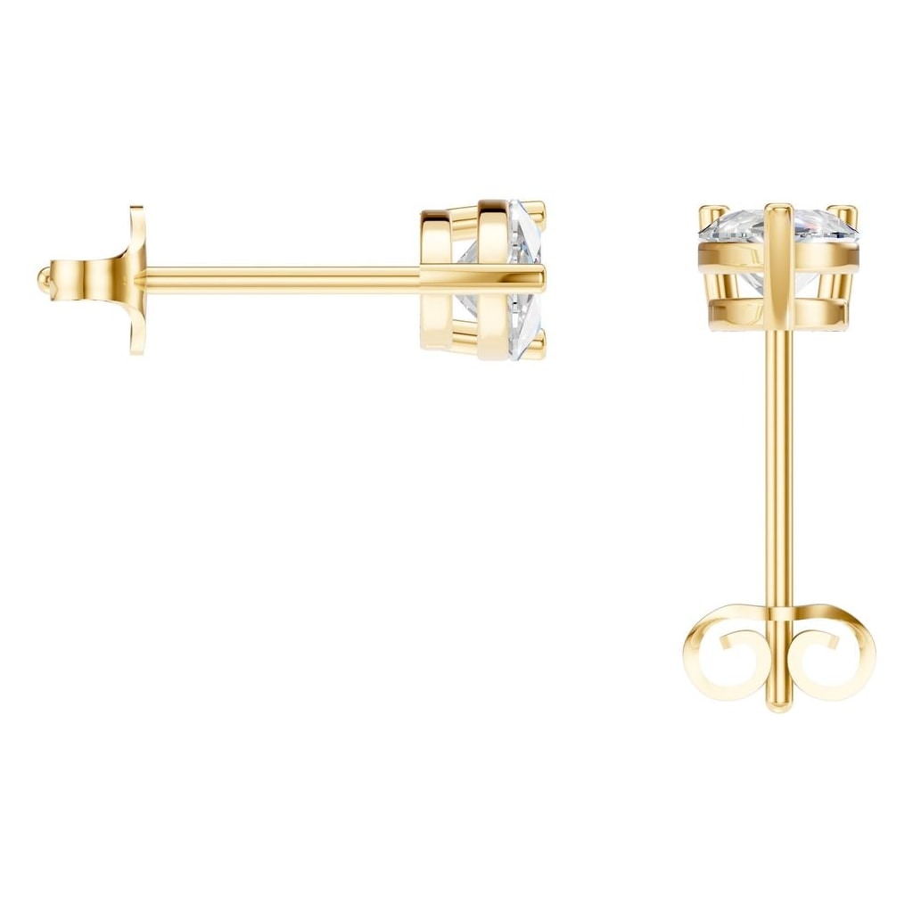 EA-4291 Yellow Gold Earrings SET - BACK