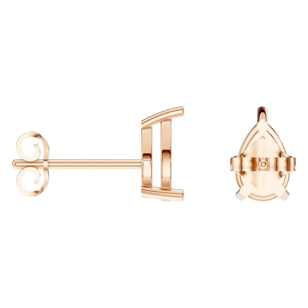 EA-4291 Rose Gold Earrings UNSET - ANGLE