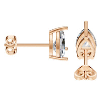 EA-4291 Rose Gold Earrings SET - Side View