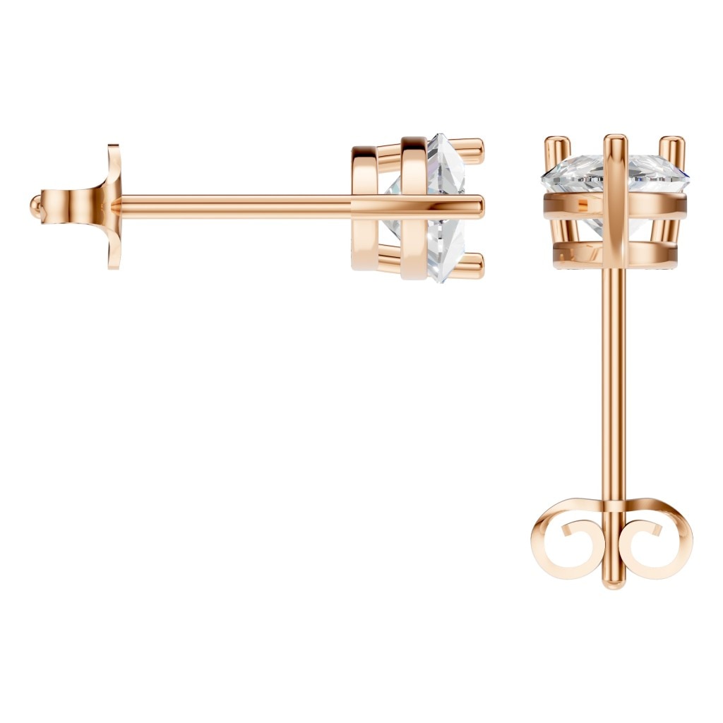 EA-4291 Rose Gold Earrings SET - BACK