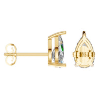 EA-4291 Yellow Gold Earrings SET - ANGLE