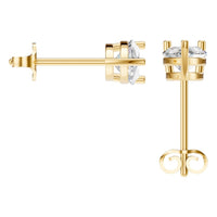 EA-4291 Yellow Gold Earrings SET - BACK