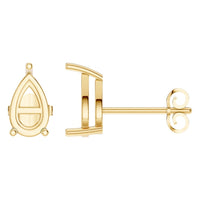 EA-4291 Yellow Gold Earrings UNSET - Main View
