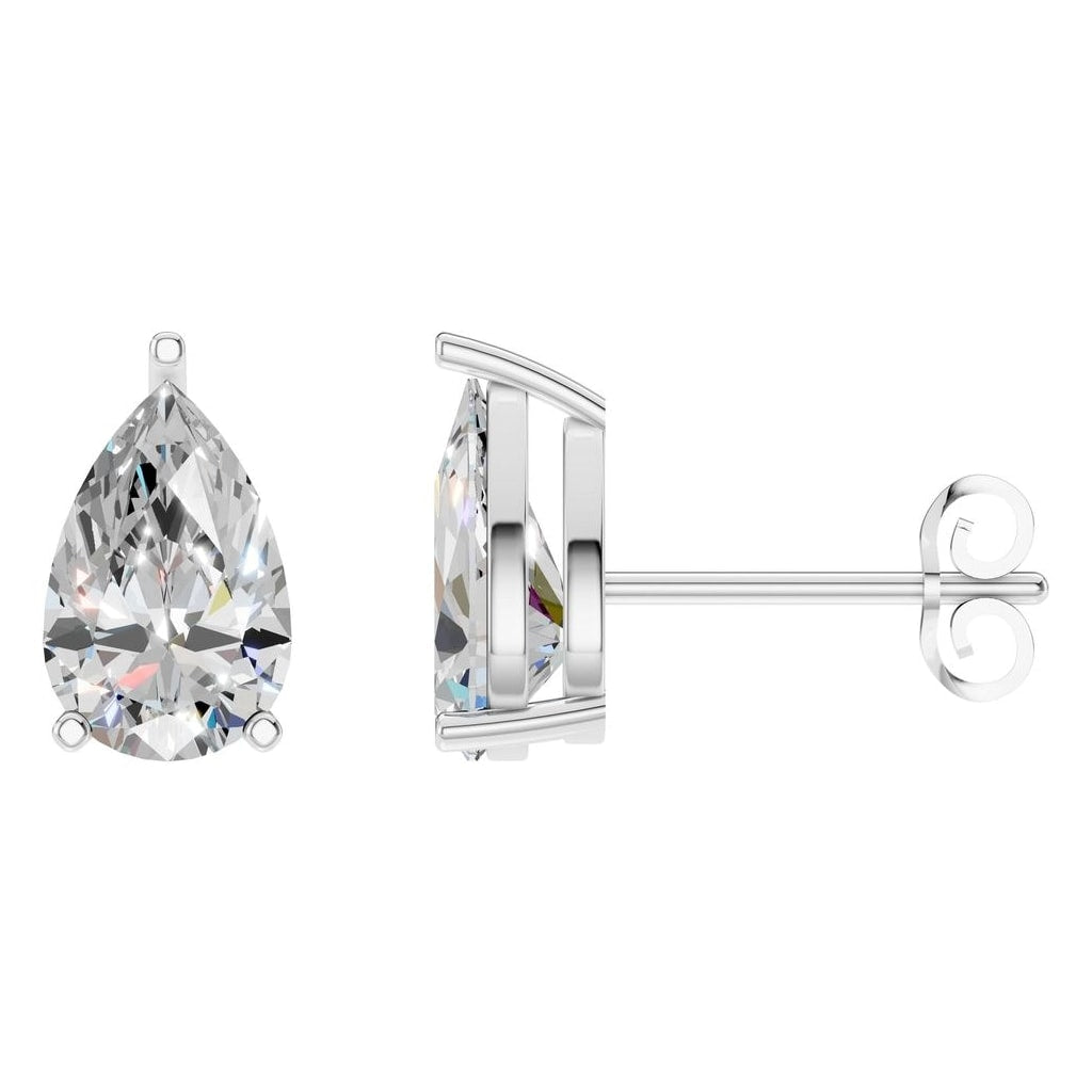 EA-4291 White Gold Earrings SET - Main View