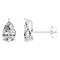 EA-4291 White Gold Earrings SET - Main View