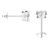 EA-4291 White Gold Earrings SET - BACK