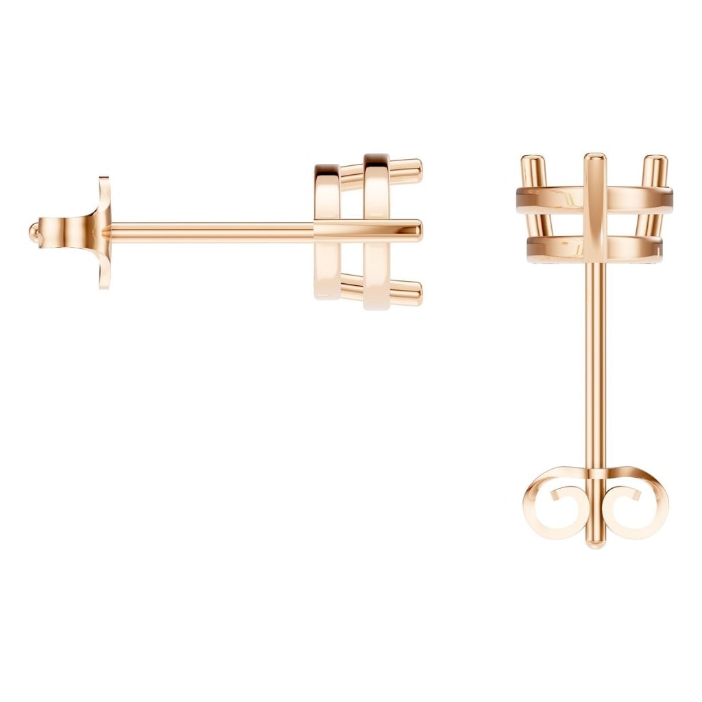 EA-4291 Rose Gold Earrings UNSET - BACK