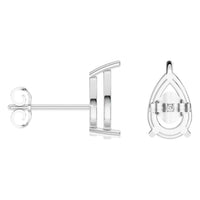 EA-4291 White Gold Earrings UNSET - ANGLE