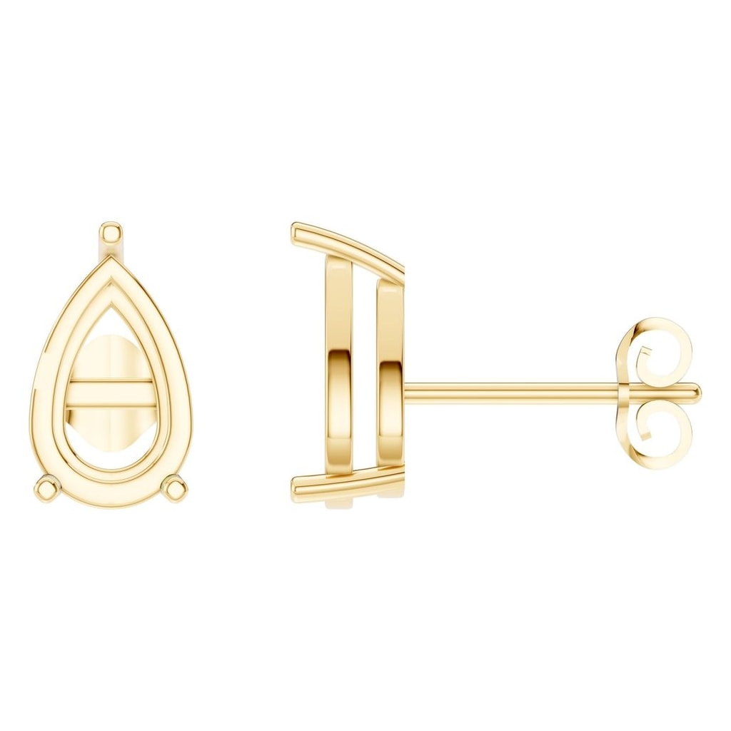 EA-4291 Yellow Gold Earrings UNSET - Main View