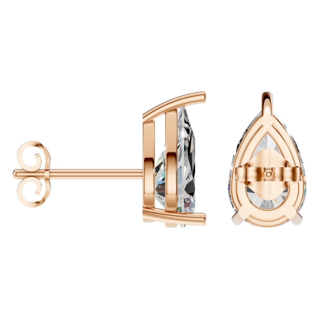 EA-4291 Rose Gold Earrings SET - ANGLE