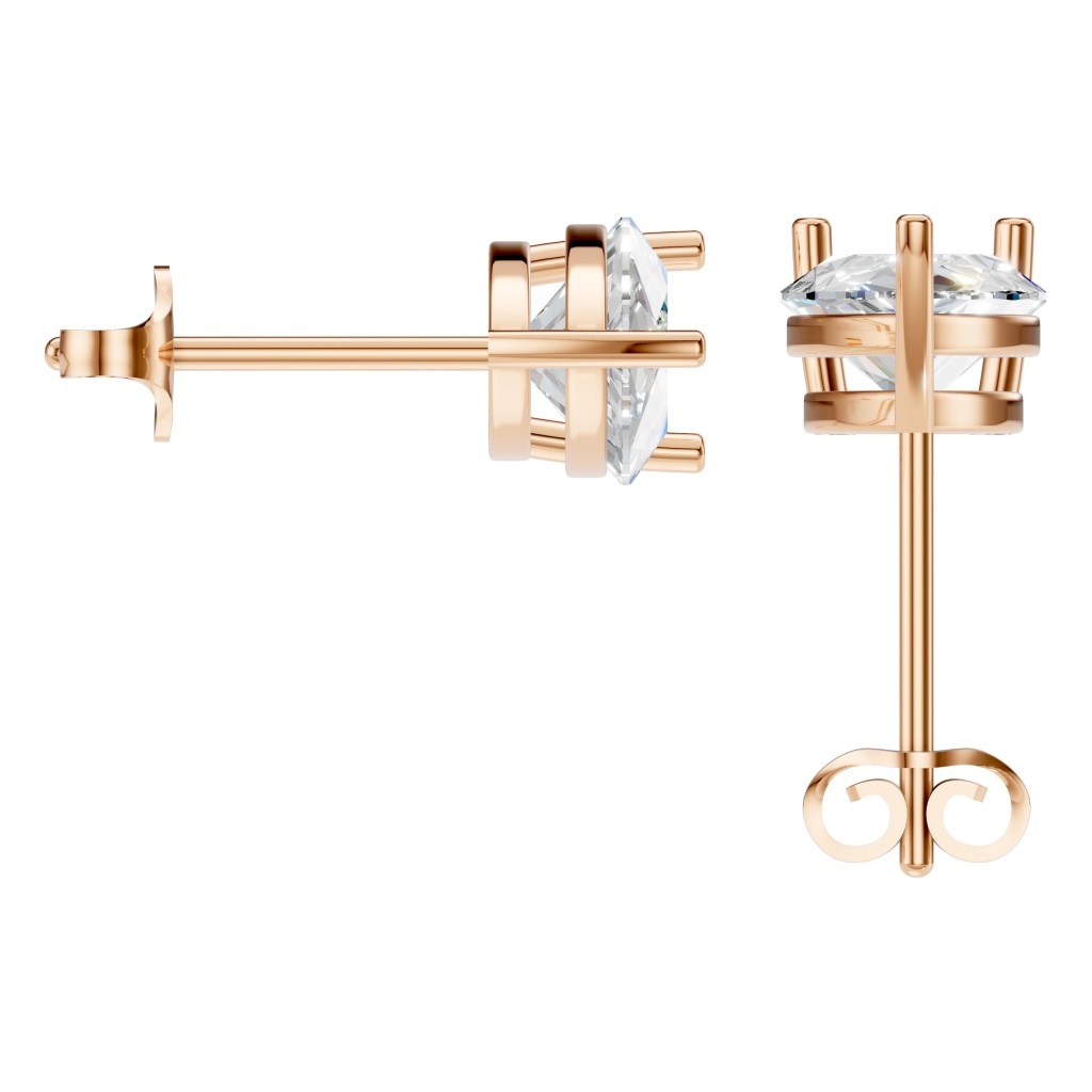 EA-4291 Rose Gold Earrings SET - BACK