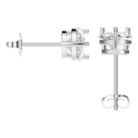 EA-4291 White Gold Earrings SET - BACK