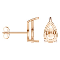 EA-4291 Rose Gold Earrings UNSET - ANGLE