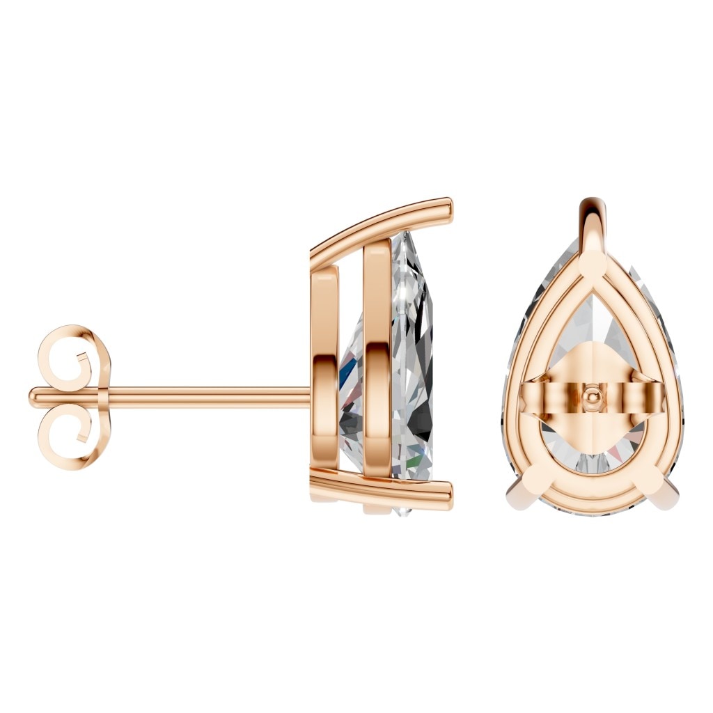 EA-4291 Rose Gold Earrings SET - ANGLE