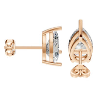 EA-4291 Rose Gold Earrings SET - Side View
