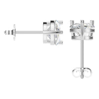 EA-4291 White Gold Earrings SET - BACK