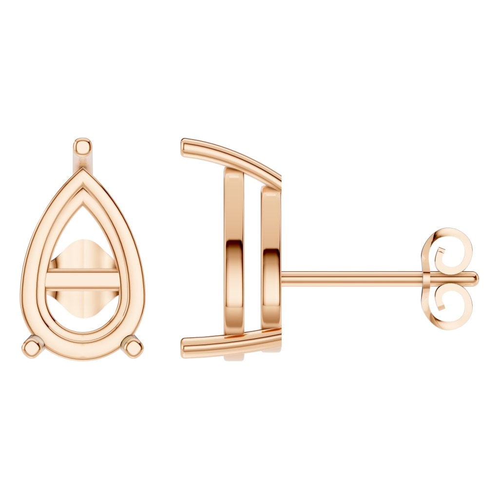 EA-4291 Rose Gold Earrings UNSET - Main View
