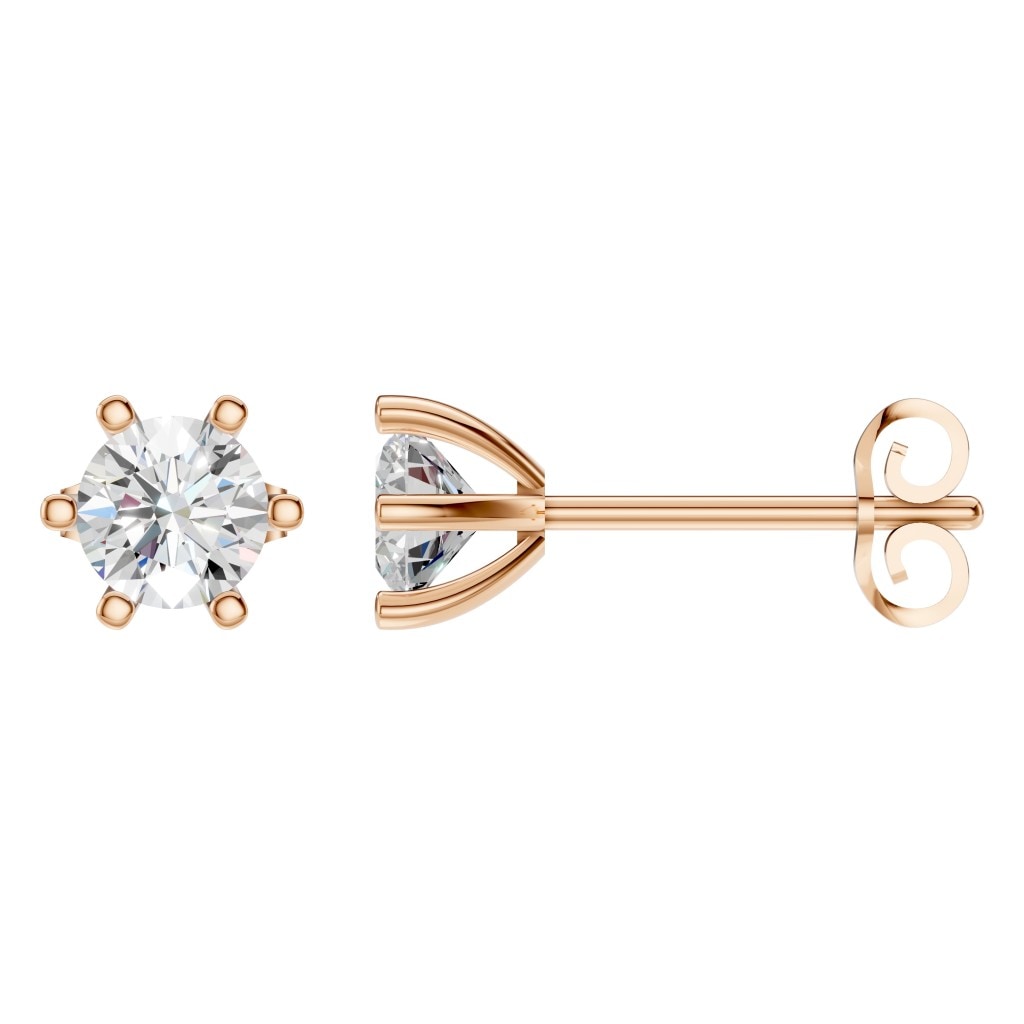 EA-4293 Rose Gold Earrings SET - Main View