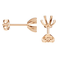 EA-4293 Rose Gold Earrings UNSET - Side View