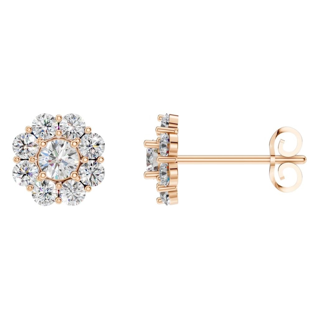 EA-5039 Rose Gold Earrings SET - Main View