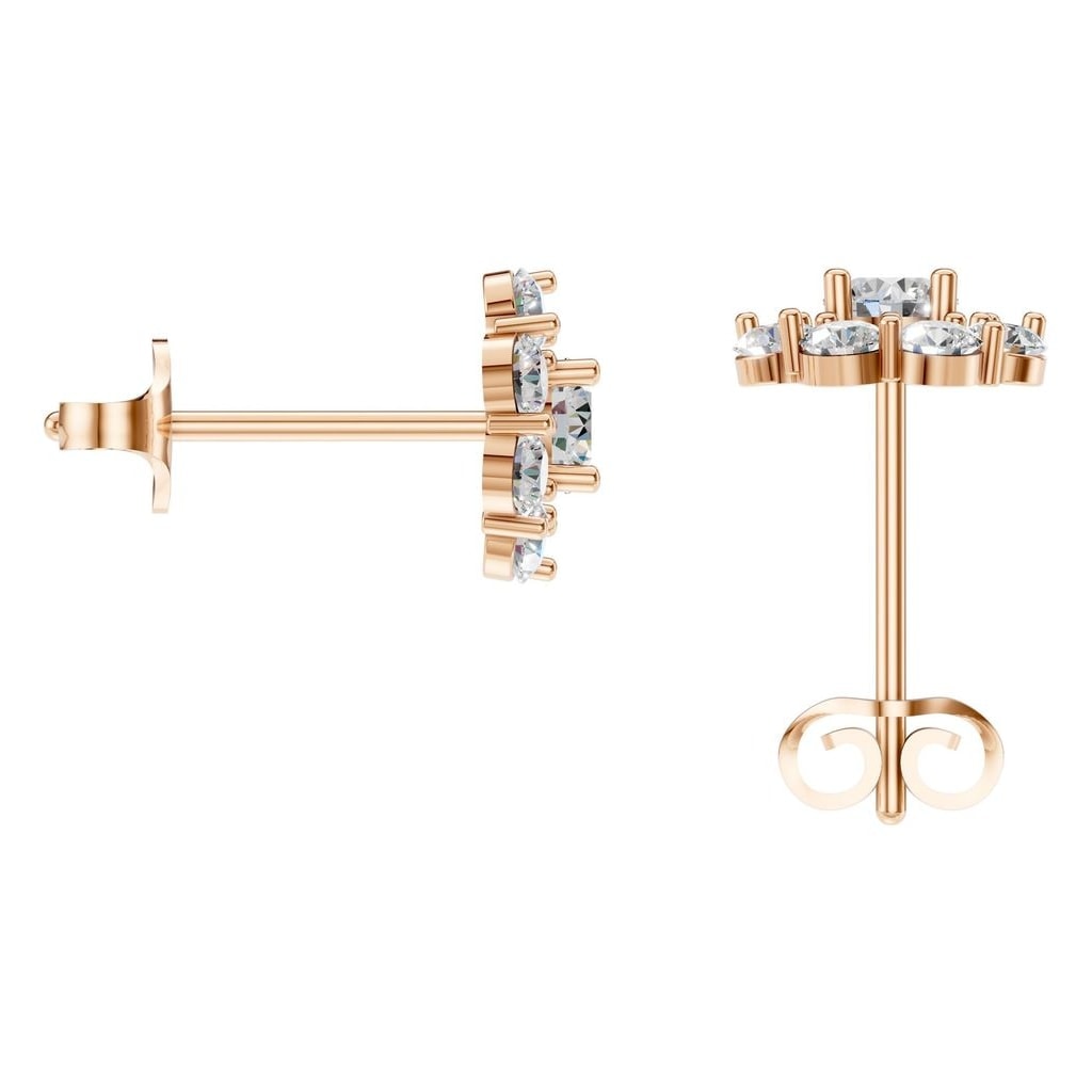 EA-5039 Rose Gold Earrings SET - BACK
