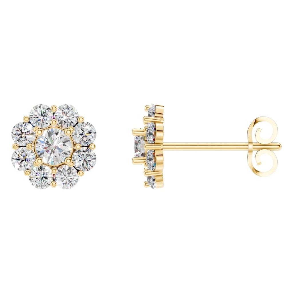EA-5039 Yellow Gold Earrings SET - Main View