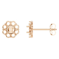 EA-5039 Rose Gold Earrings UNSET - Main View