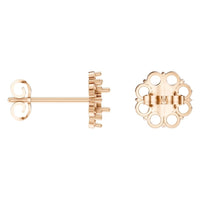 EA-5039 Rose Gold Earrings UNSET - ANGLE