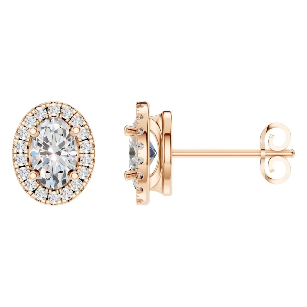 EA-5063 Rose Gold Earrings SET - Main View