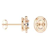 EA-5063 Rose Gold Earrings SET - ANGLE