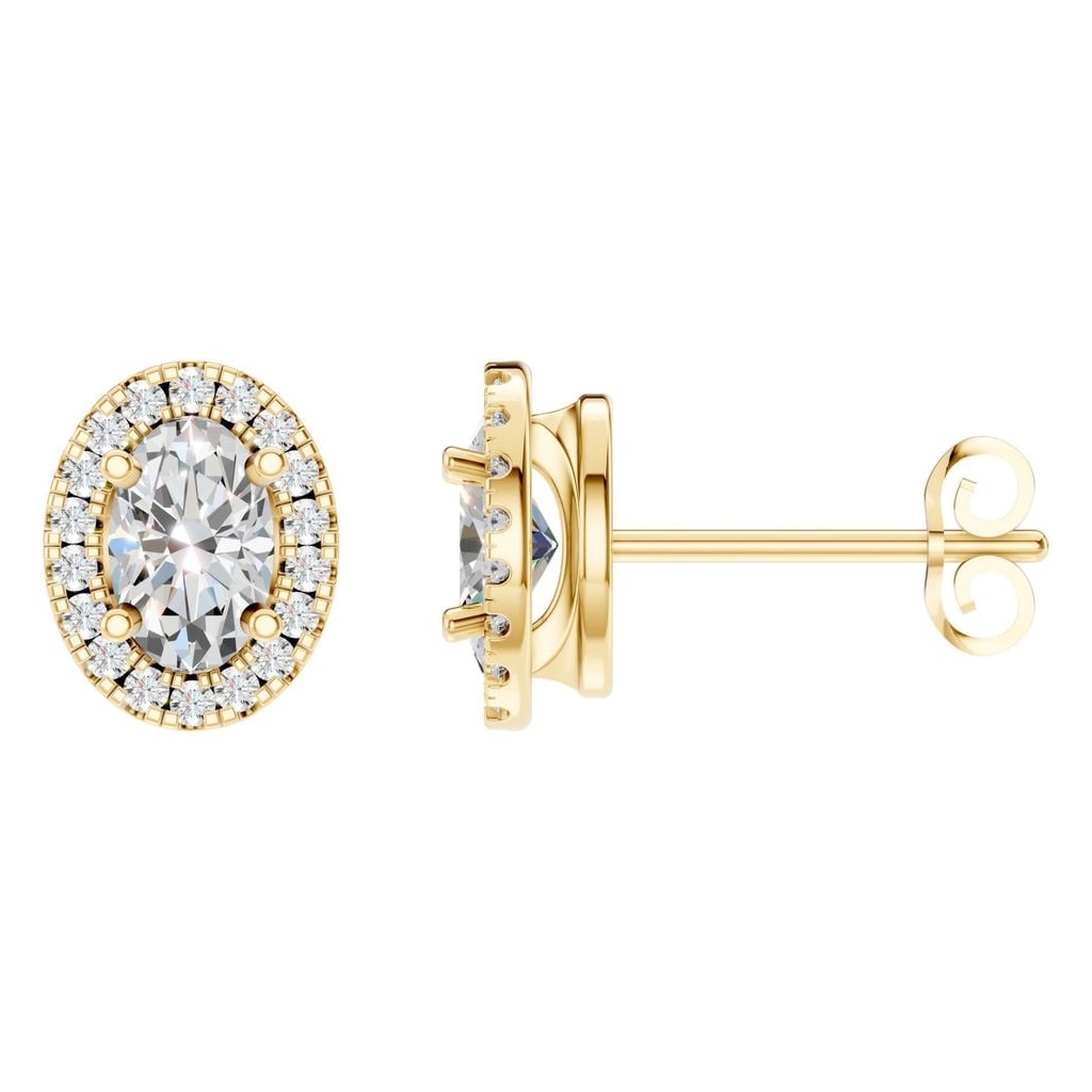 EA-5063 Yellow Gold Earrings SET - Main View