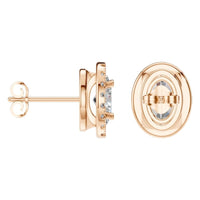 EA-5063 Rose Gold Earrings SET - ANGLE