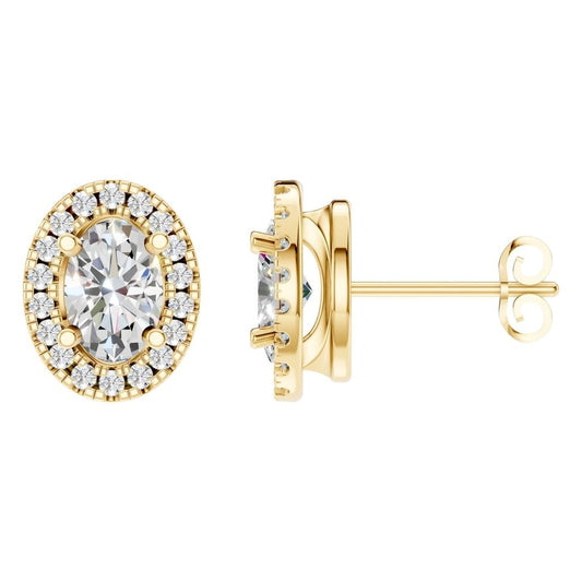 EA-5063 Yellow Gold Earrings SET - Main View