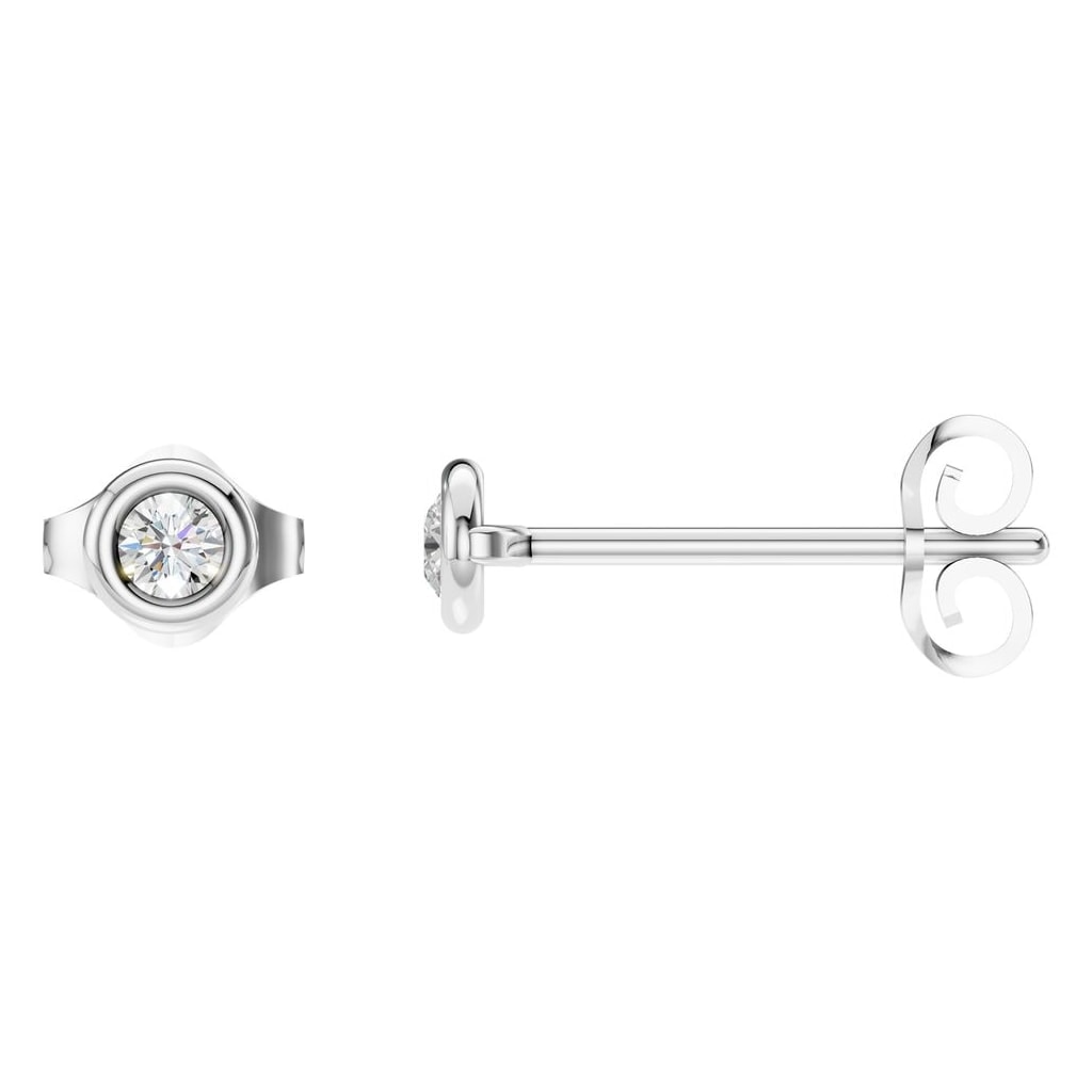 EA-5172 White Gold Earrings SET - Main View