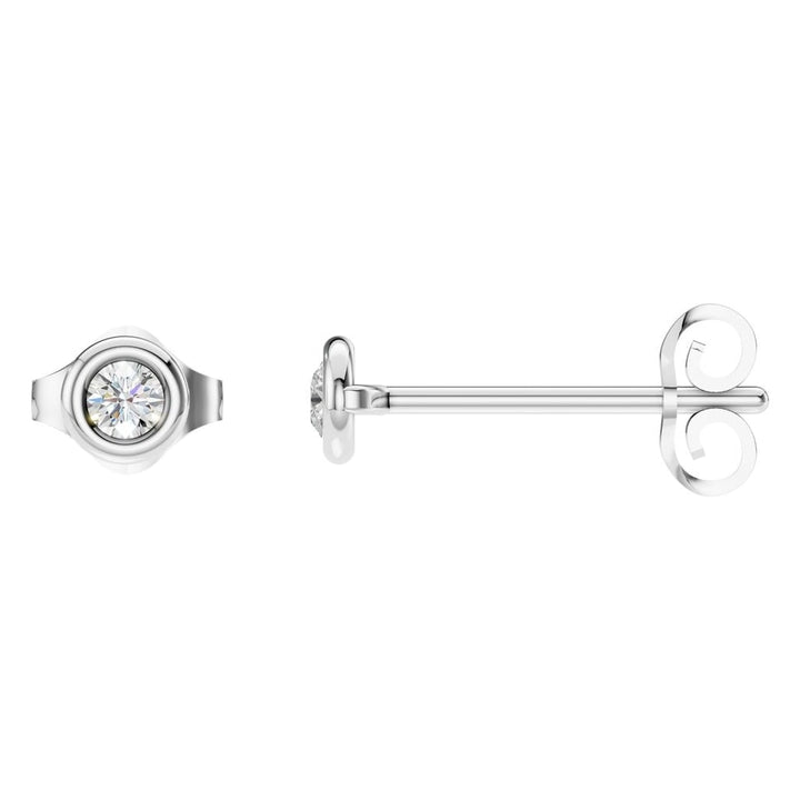 Solitaire Stud Earrings Mounting - Round 2.5mm