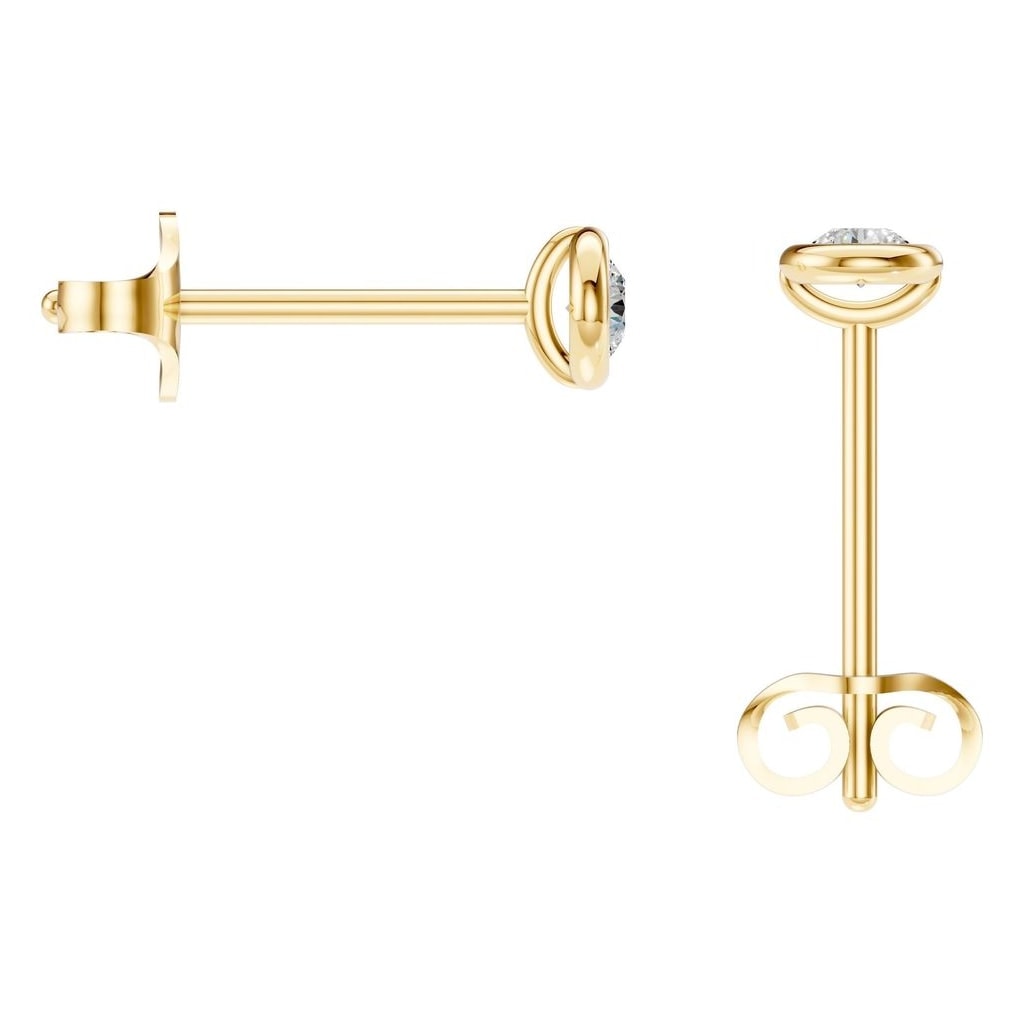 EA-5172 Yellow Gold Earrings SET - BACK