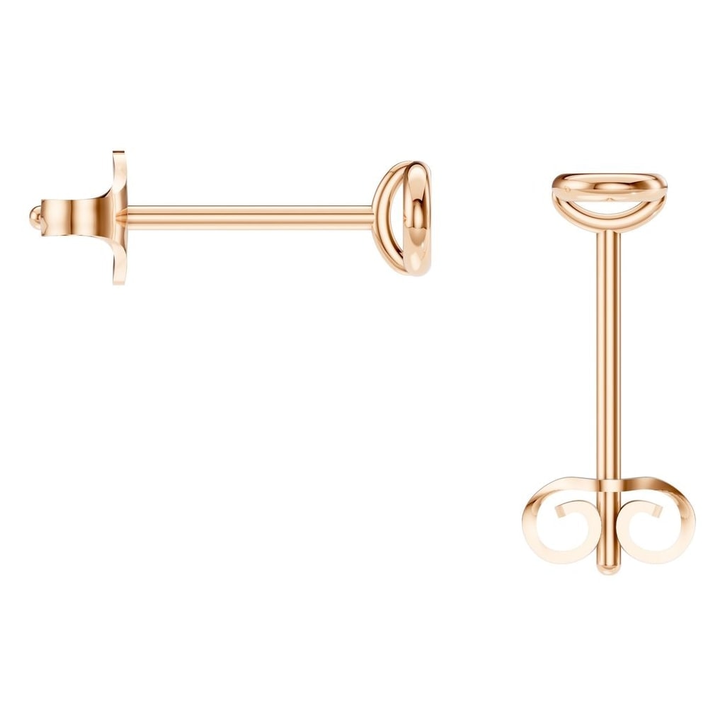 EA-5172 Rose Gold Earrings UNSET - BACK