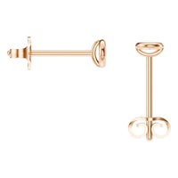 EA-5172 Rose Gold Earrings UNSET - BACK