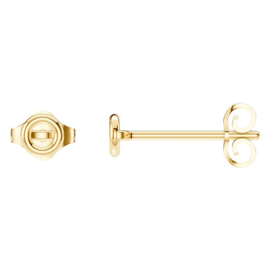 EA-5172 Yellow Gold Earrings UNSET - Main View