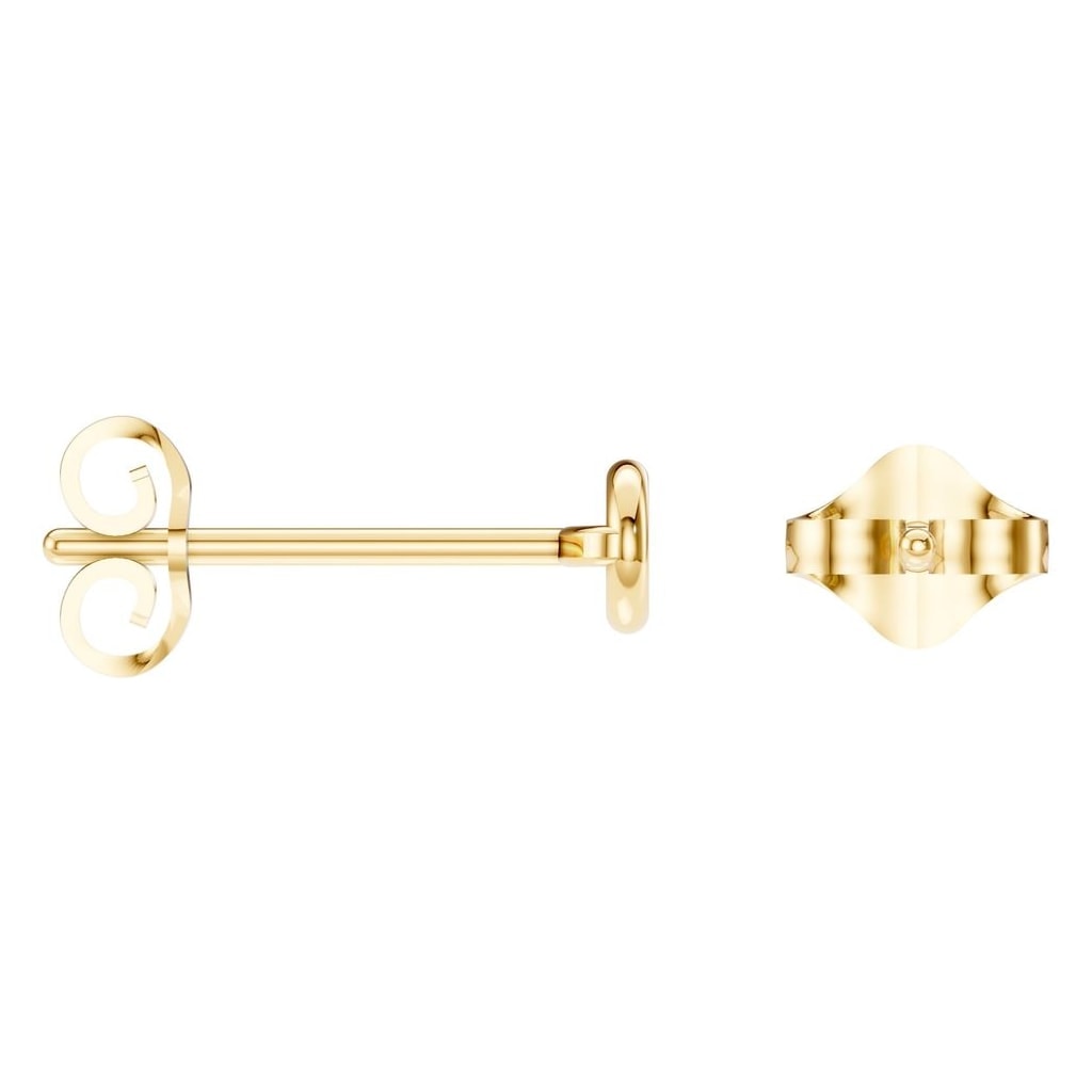 EA-5172 Yellow Gold Earrings UNSET - ANGLE