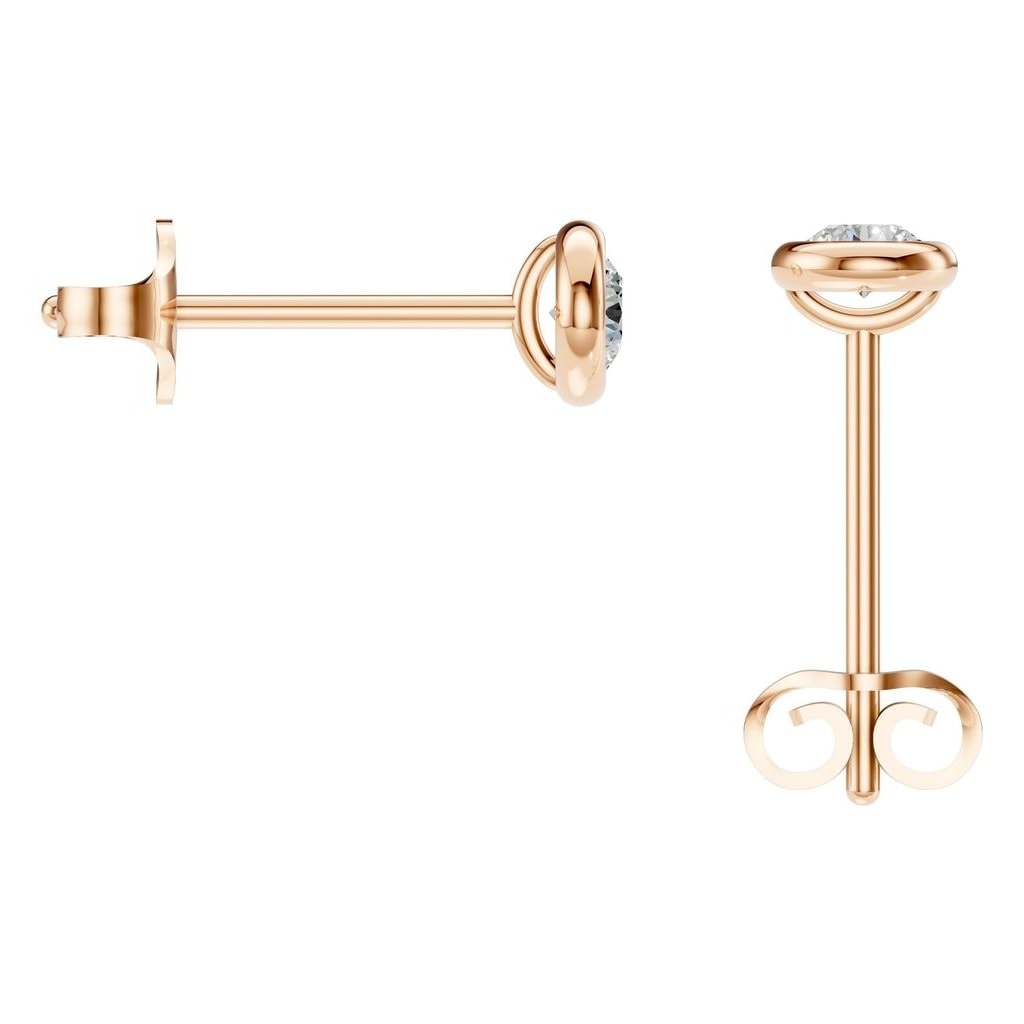 EA-5172 Rose Gold Earrings SET - BACK