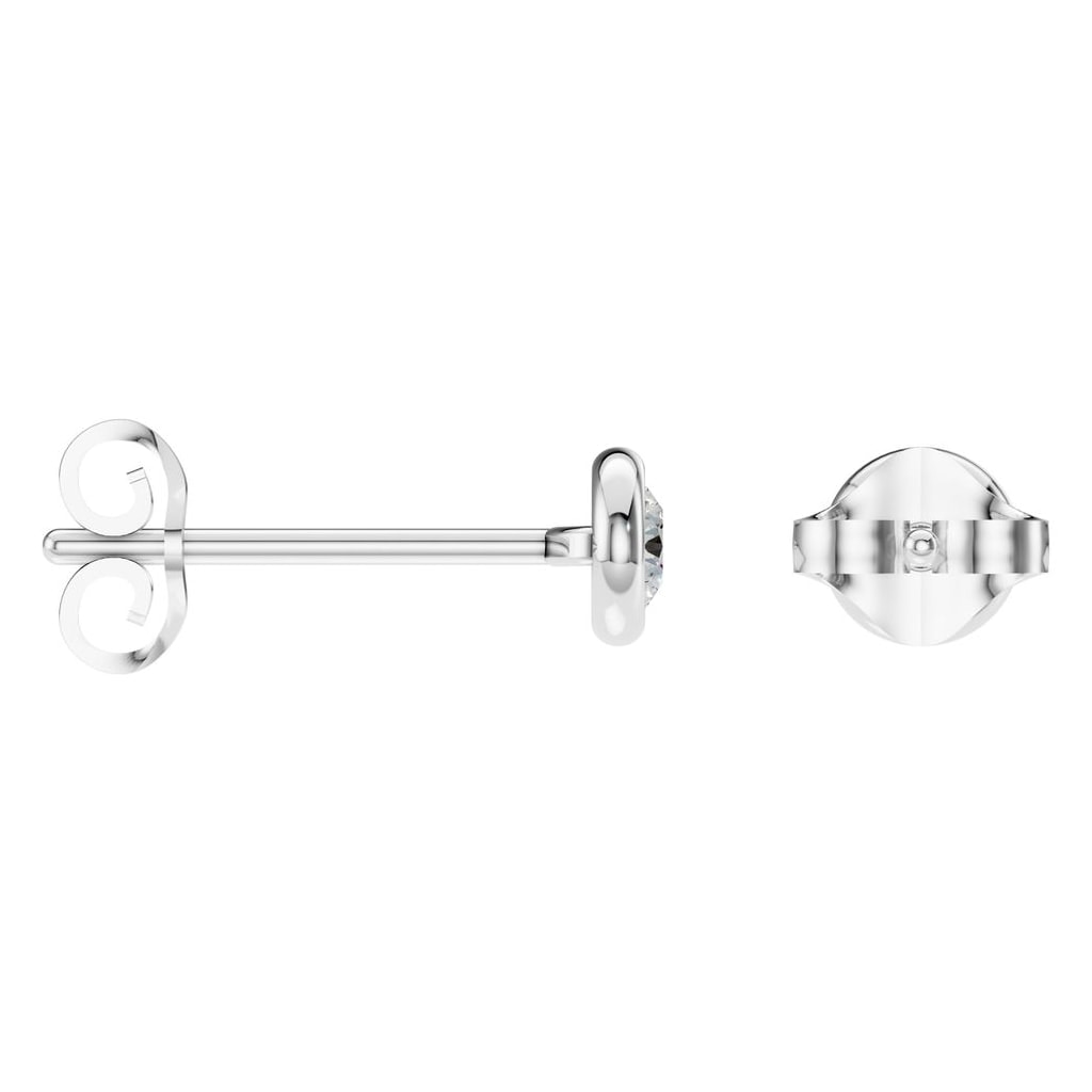 EA-5172 White Gold Earrings SET - ANGLE