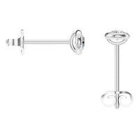 EA-5172 White Gold Earrings SET - BACK