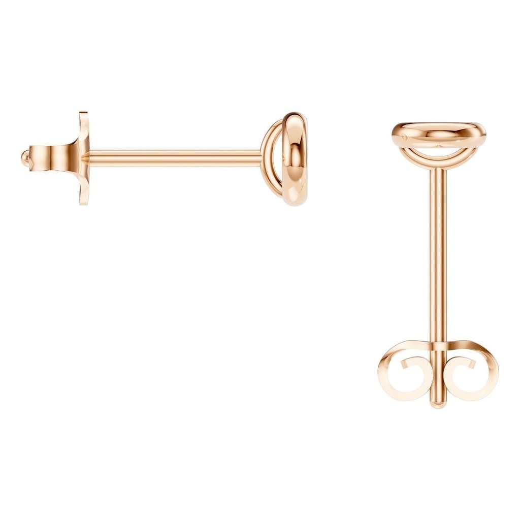 EA-5172 Rose Gold Earrings UNSET - BACK