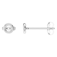 EA-5172 White Gold Earrings UNSET - Main View
