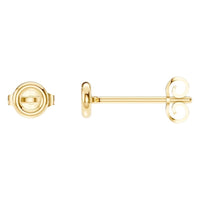 EA-5172 Yellow Gold Earrings UNSET - Main View