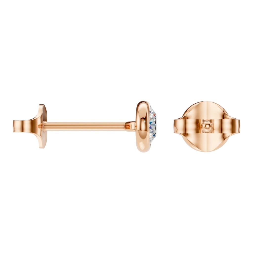 EA-5172 Rose Gold Earrings SET - Side View