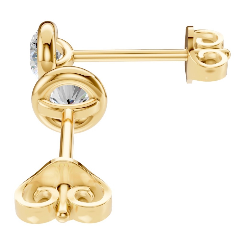 EA-5172 Yellow Gold Earrings SET - Front View