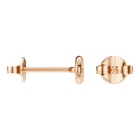 EA-5172 Rose Gold Earrings UNSET - Side View